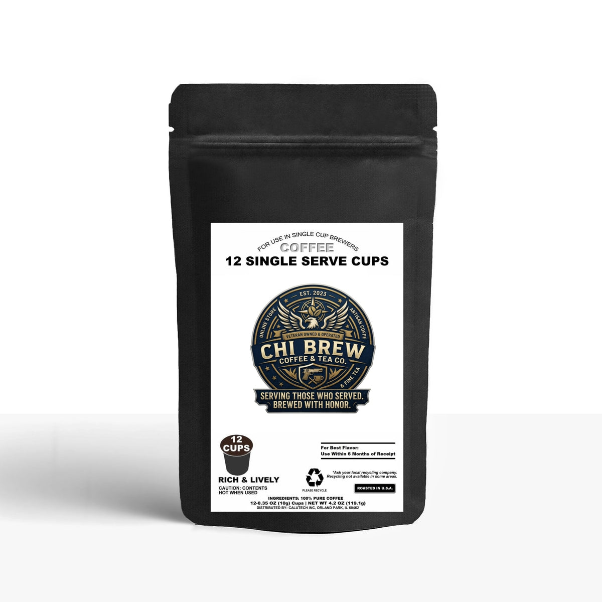 12 Pack Single Serve Coffee Capsules